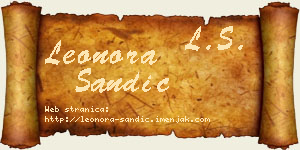 Leonora Sandić vizit kartica